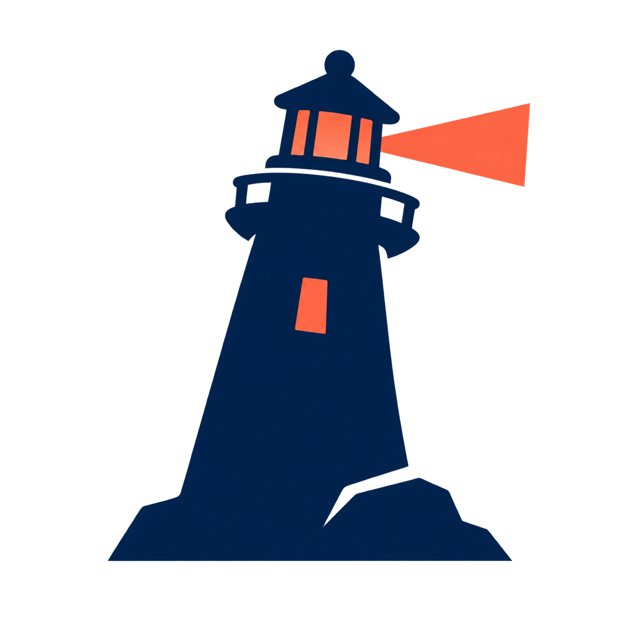Odd Harbor's lighthouse illustration